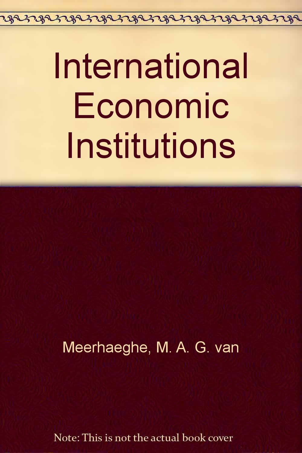 International Economic Institutions Books
