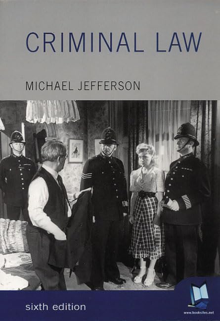 Criminal Law (Foundation Studies in Law Series) Law