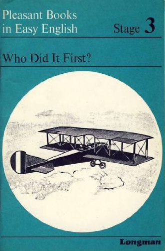 Who Did it First? (Pleasant Books in Easy English S.) Books