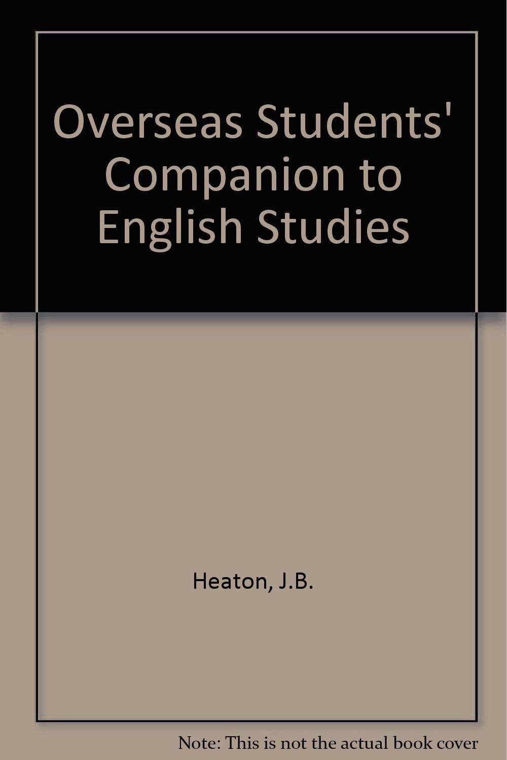 Overseas Students' Companion to English Studies Books