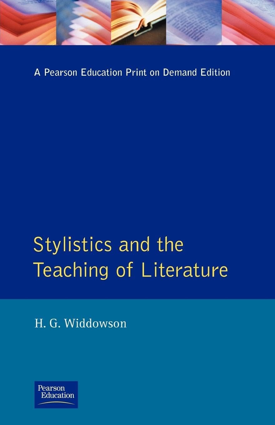 Stylistics and the Teaching of Literature book