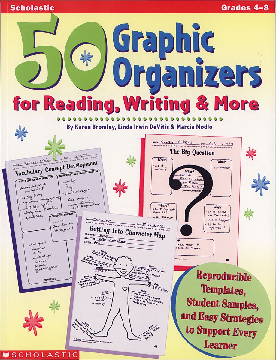 50 Graphic Organizers for Reading, Writing & More Grades 4-8: Reproducible Templates, Student Samples, and Easy Strategies to Support Every Learner Education & Training