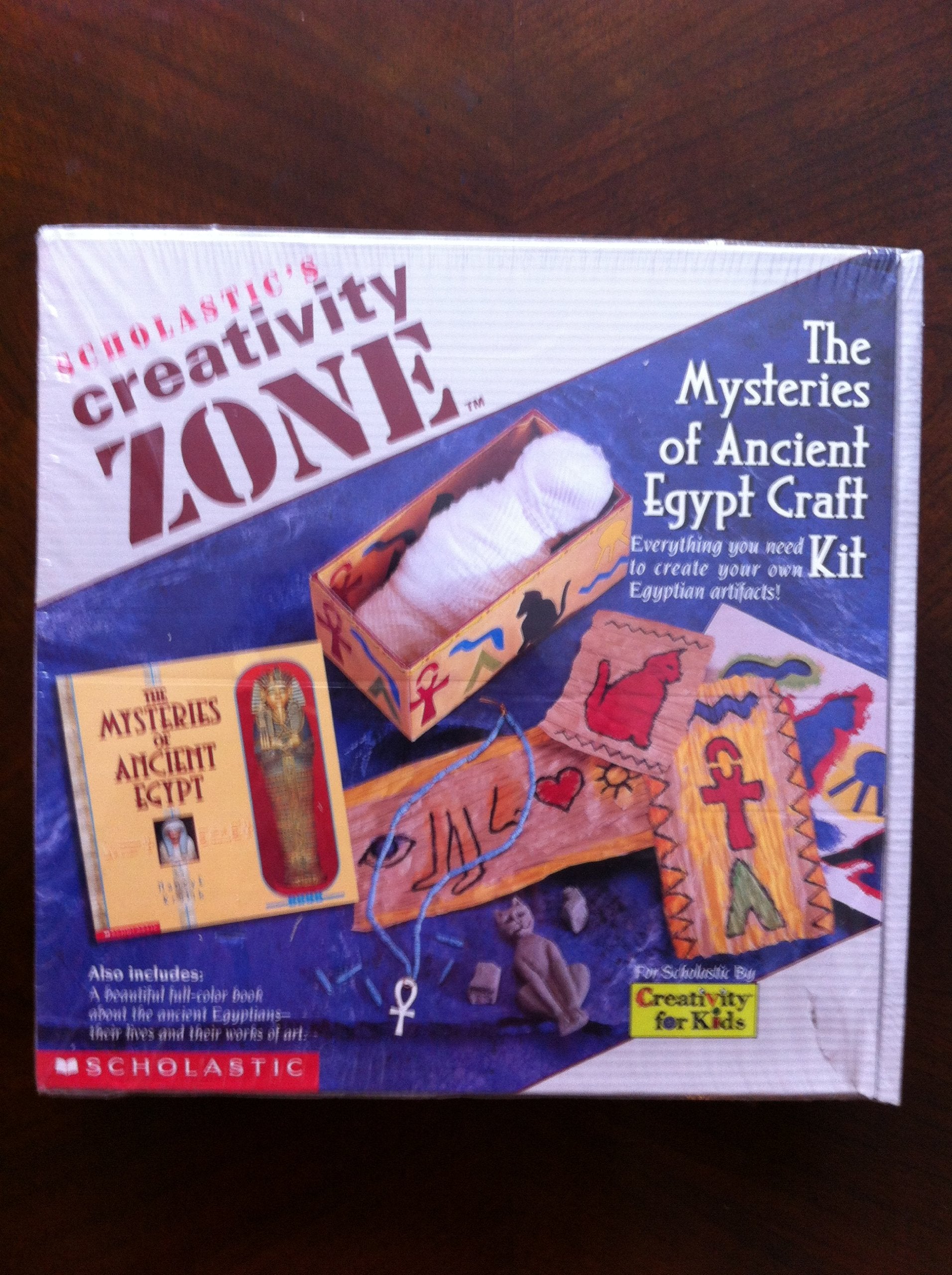 The Mysteries of Ancient Egypt Craft Kit: Everything You Need to Create Your Own Egyptian Artifacts! (Creativity Zone) Books