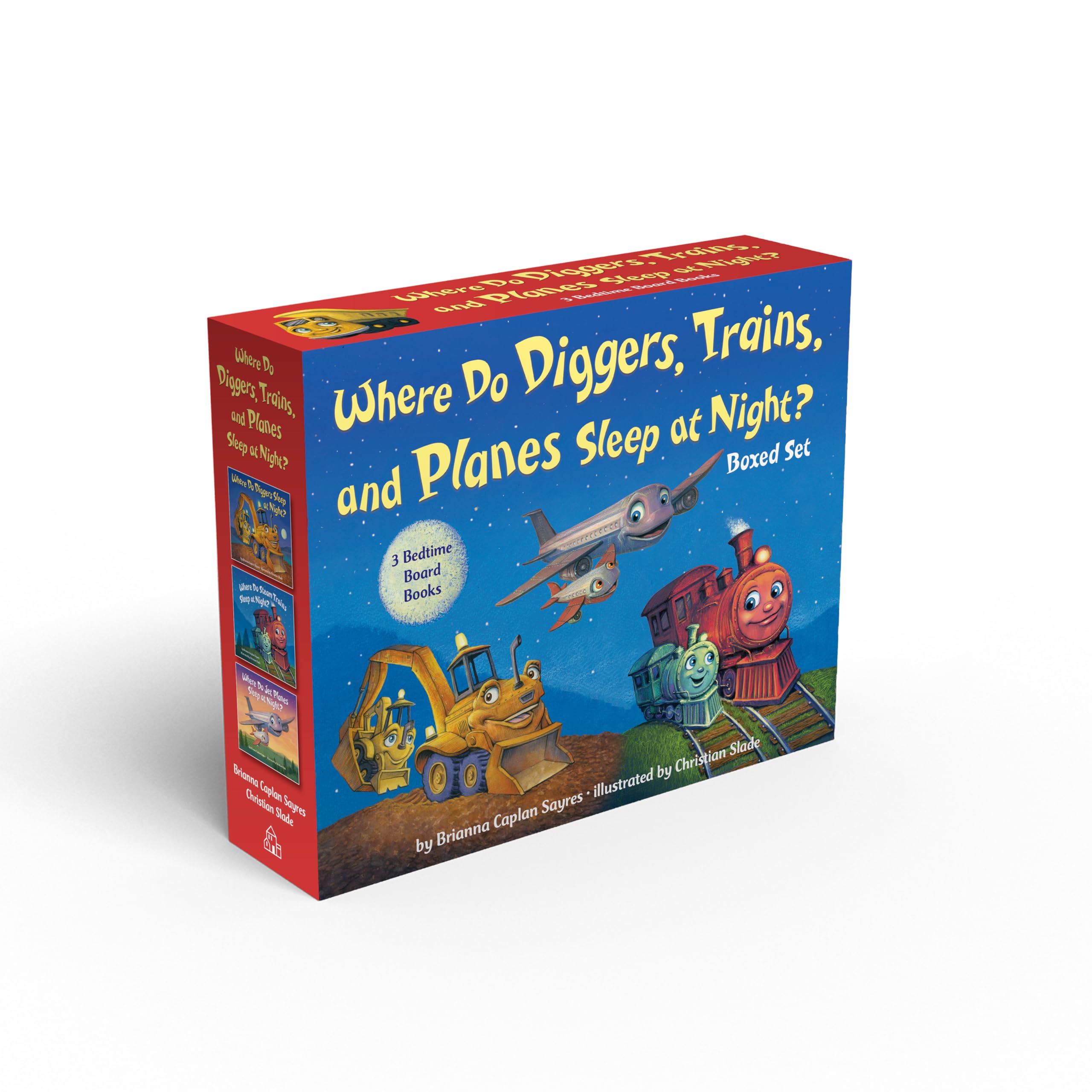 Where Do Diggers, Trains, and Planes Sleep at Night? Board Book Boxed Set (Where Do...Series) Parents & Children