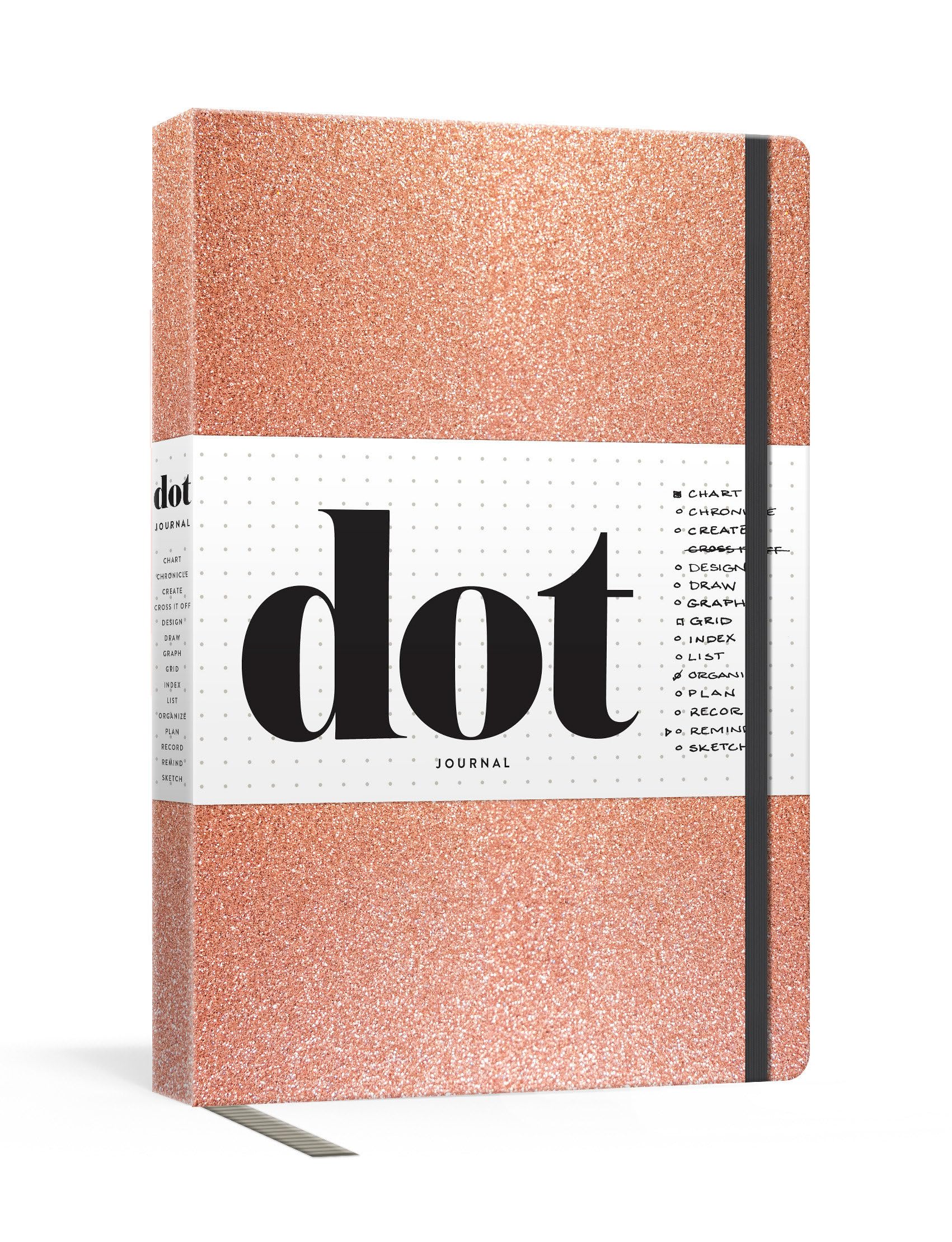 Dot Journal (Rose Gold): A dotted, blank journal for list-making, journaling, goal-setting: 256 pages with elastic closure and ribbon marker Business, Finance & Career