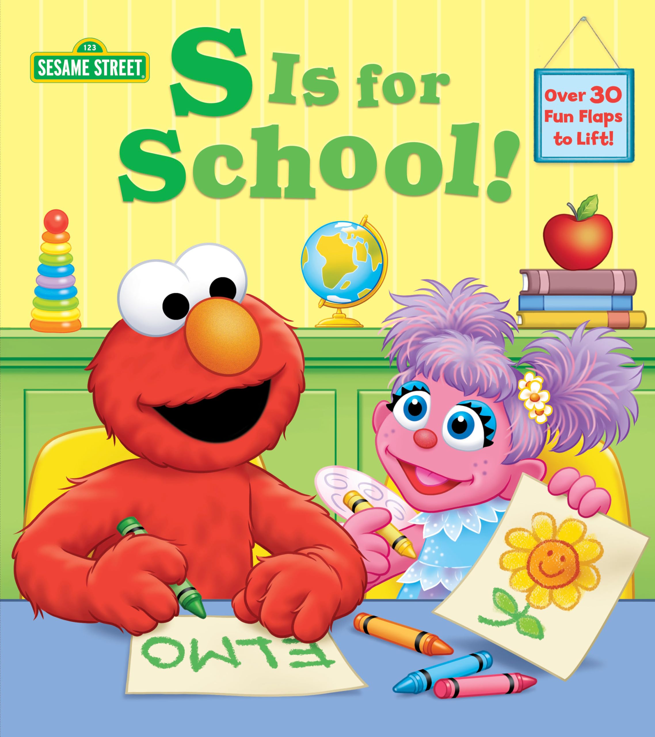 S Is for School! (Sesame Street): A Lift-The-Flap Board Book Parents & Children