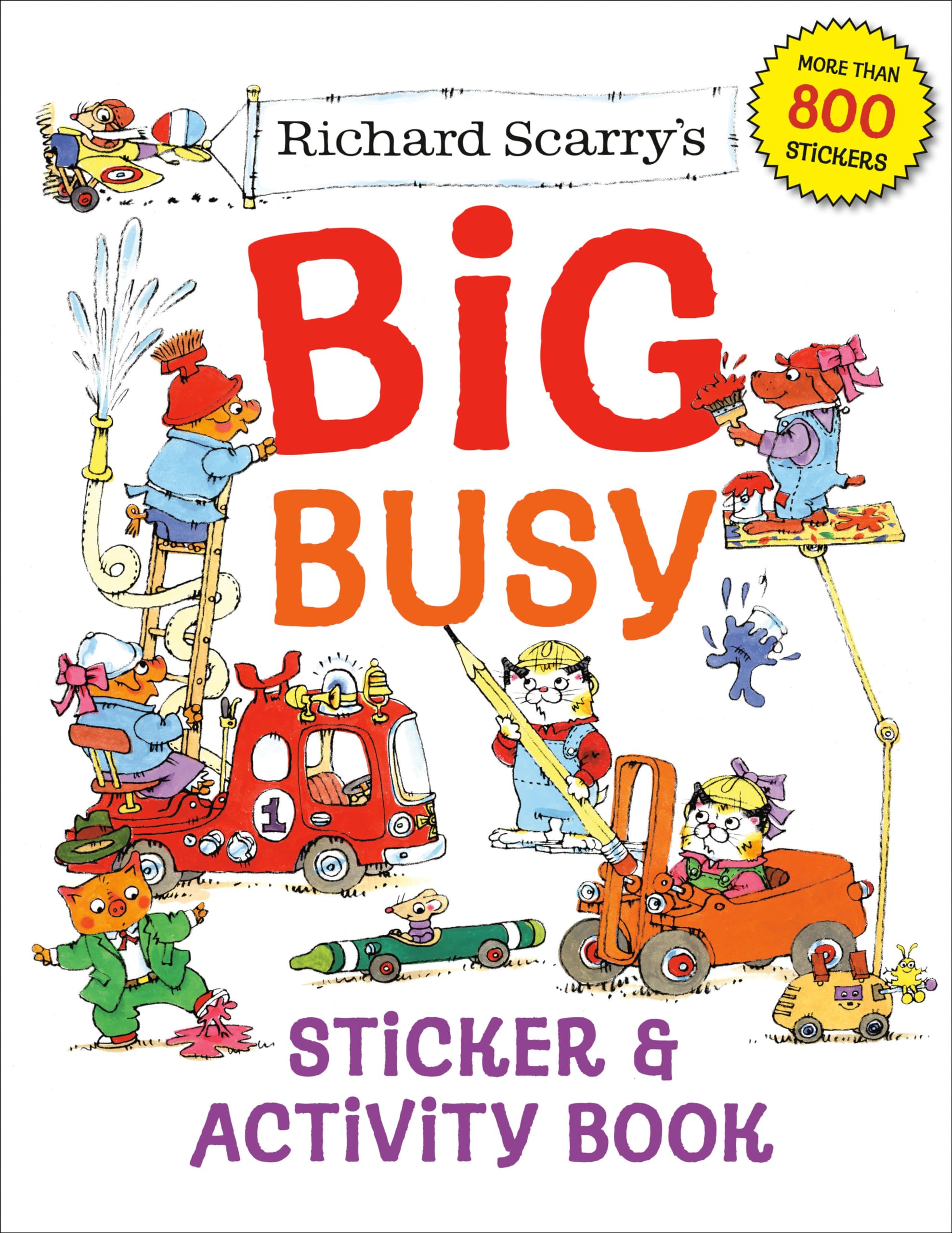Richard Scarry's Big Busy Sticker and Activity Book Novels & Short Stories