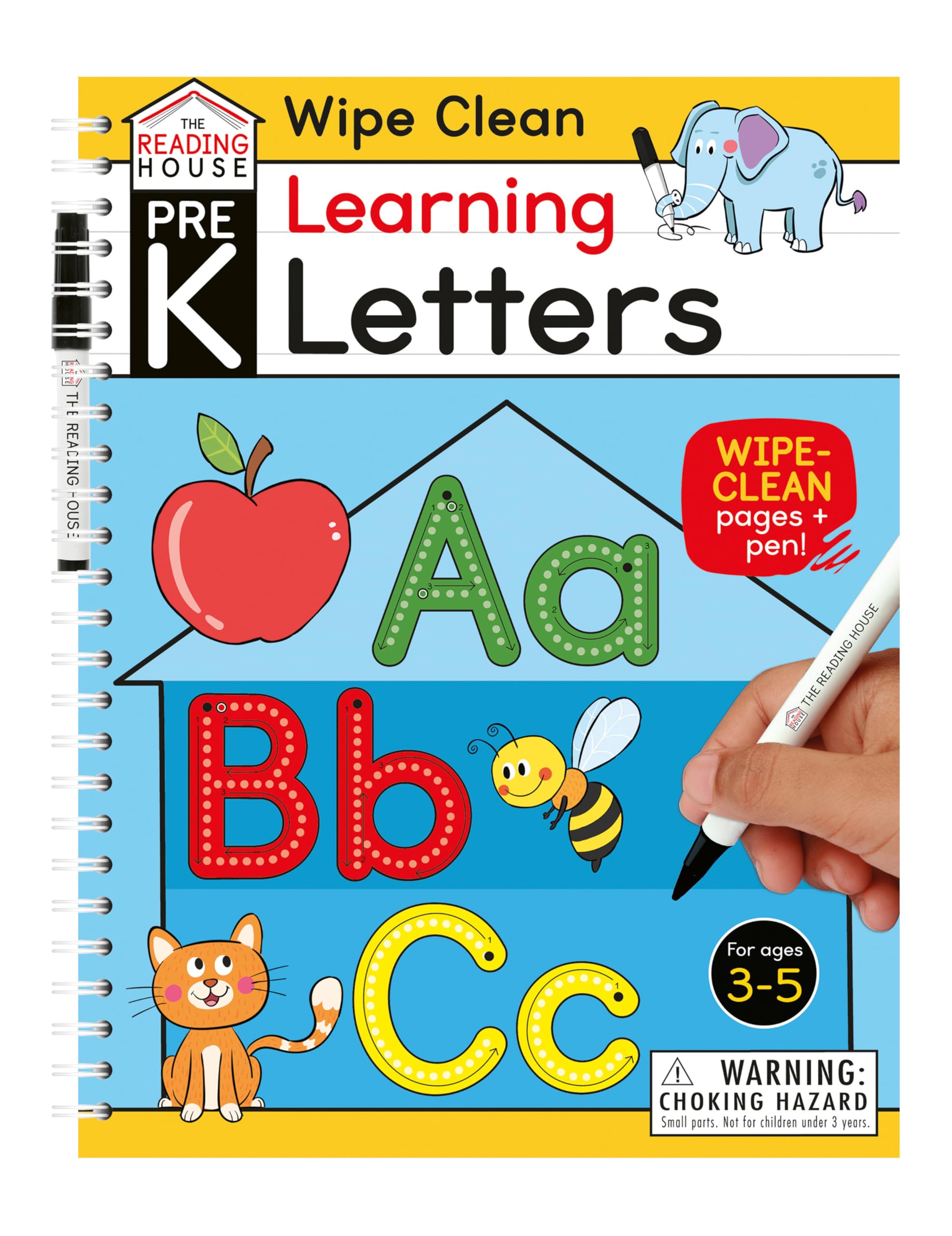 Learning Letters Pre-K: Wipe-clean Pages + Pen! (The Reading House) Non-fiction