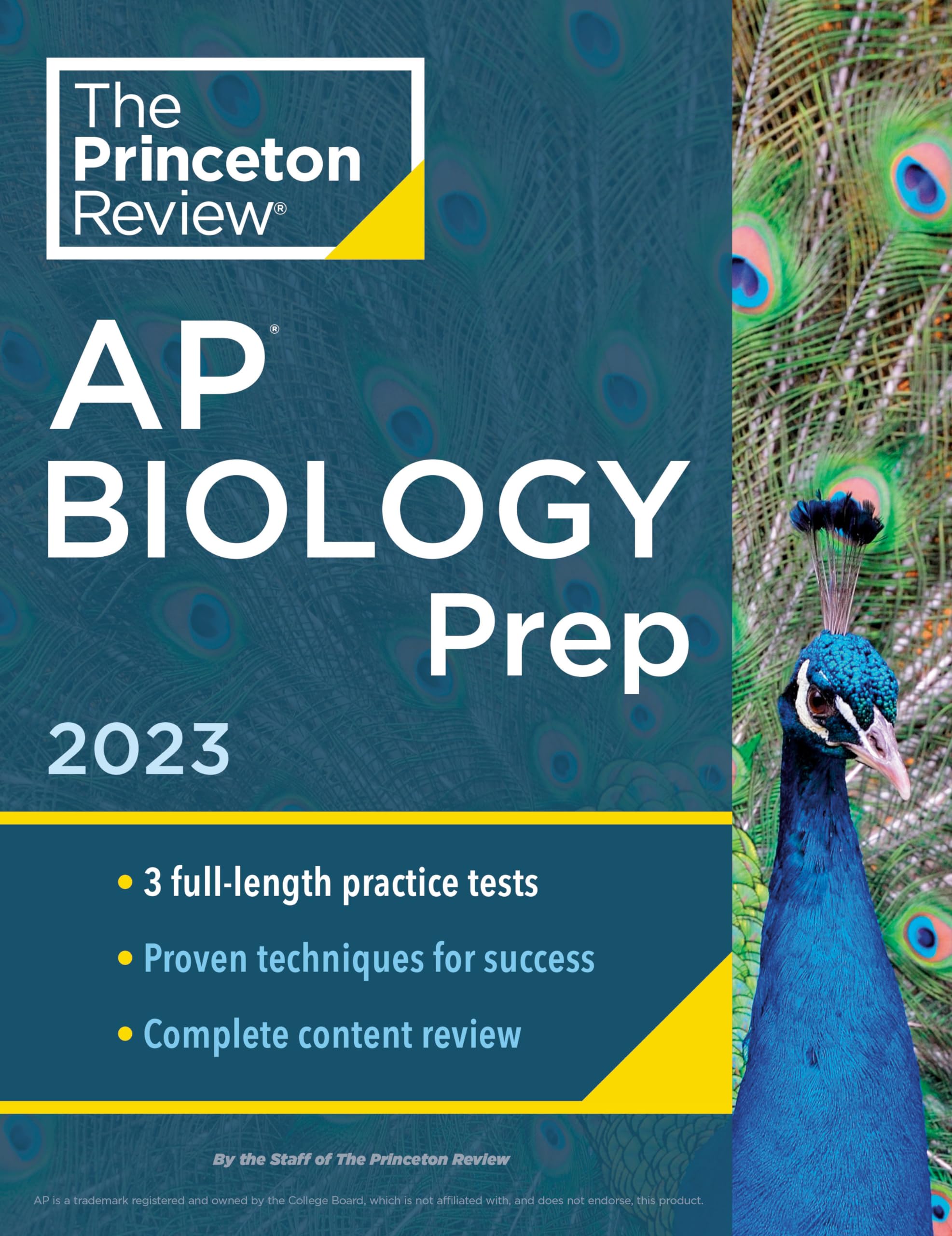 Princeton Review AP Biology Prep, 2023: 3 Practice Tests + Complete Content Review + Strategies & Techniques (College Test Preparation) Learning & Reference