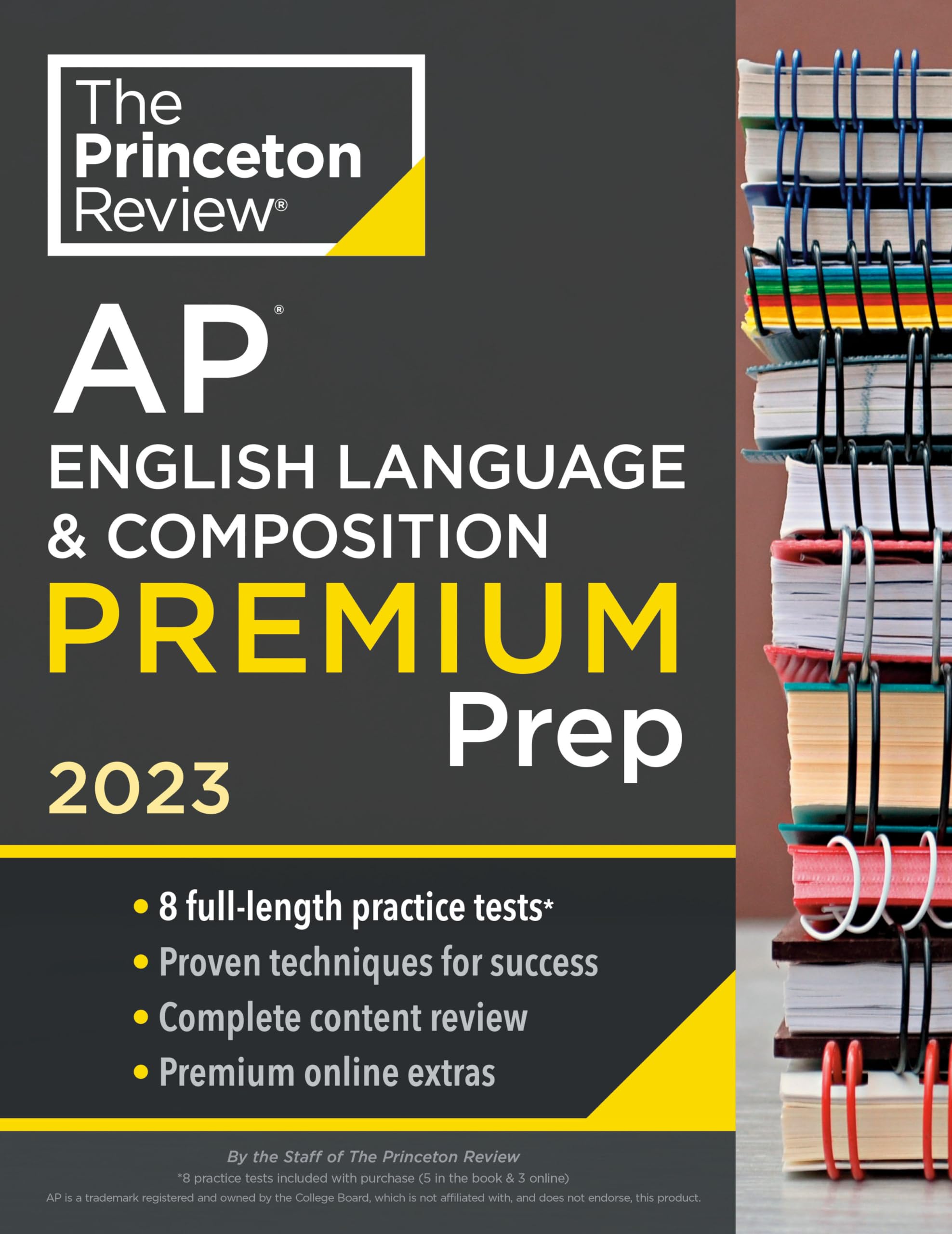 Princeton Review AP English Language & Composition Premium Prep, 2023: 8 Practice Tests + Complete Content Review + Strategies & Techniques (College Test Preparation) Media & Communication
