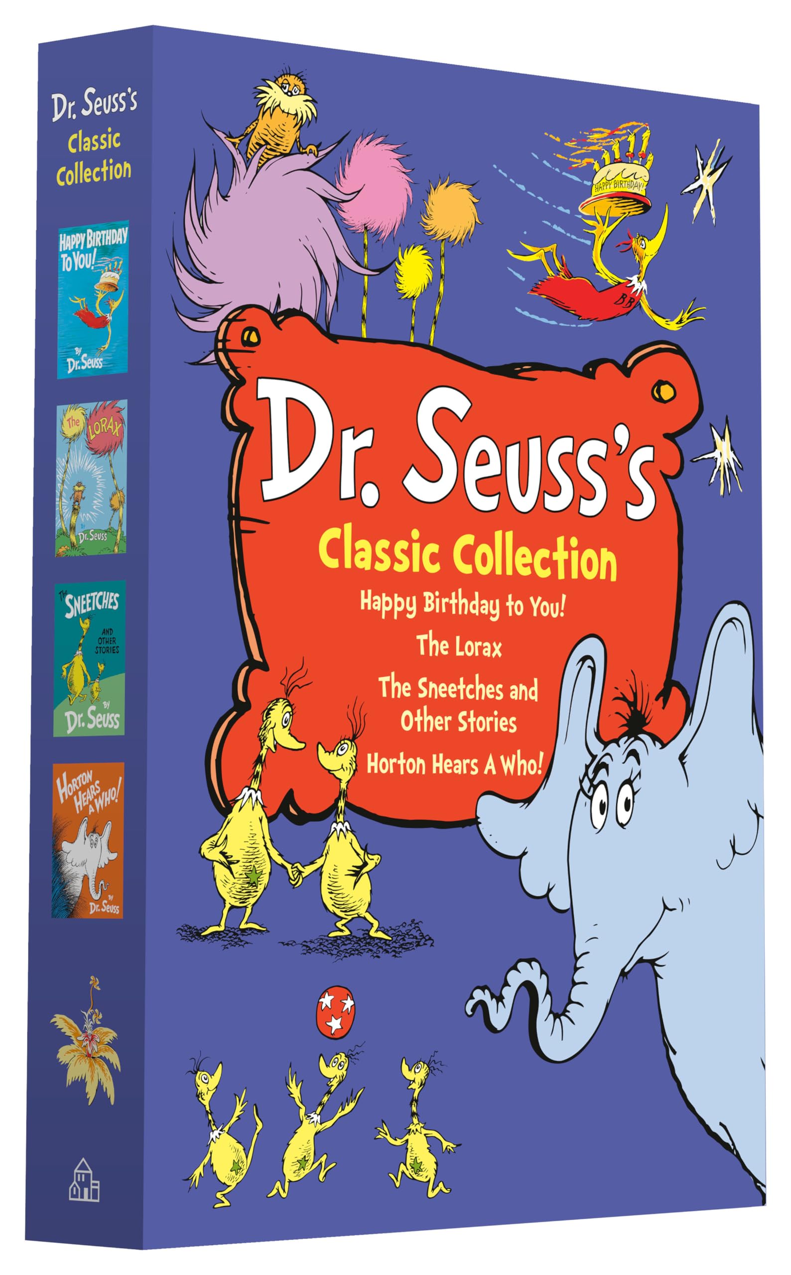 Dr. Seuss's Classic 4-Book Boxed Set Collection: Happy Birthday to You!; Horton Hears a Who!; The Lorax; The Sneetches and Other Stories (Classic Seuss) Poetry