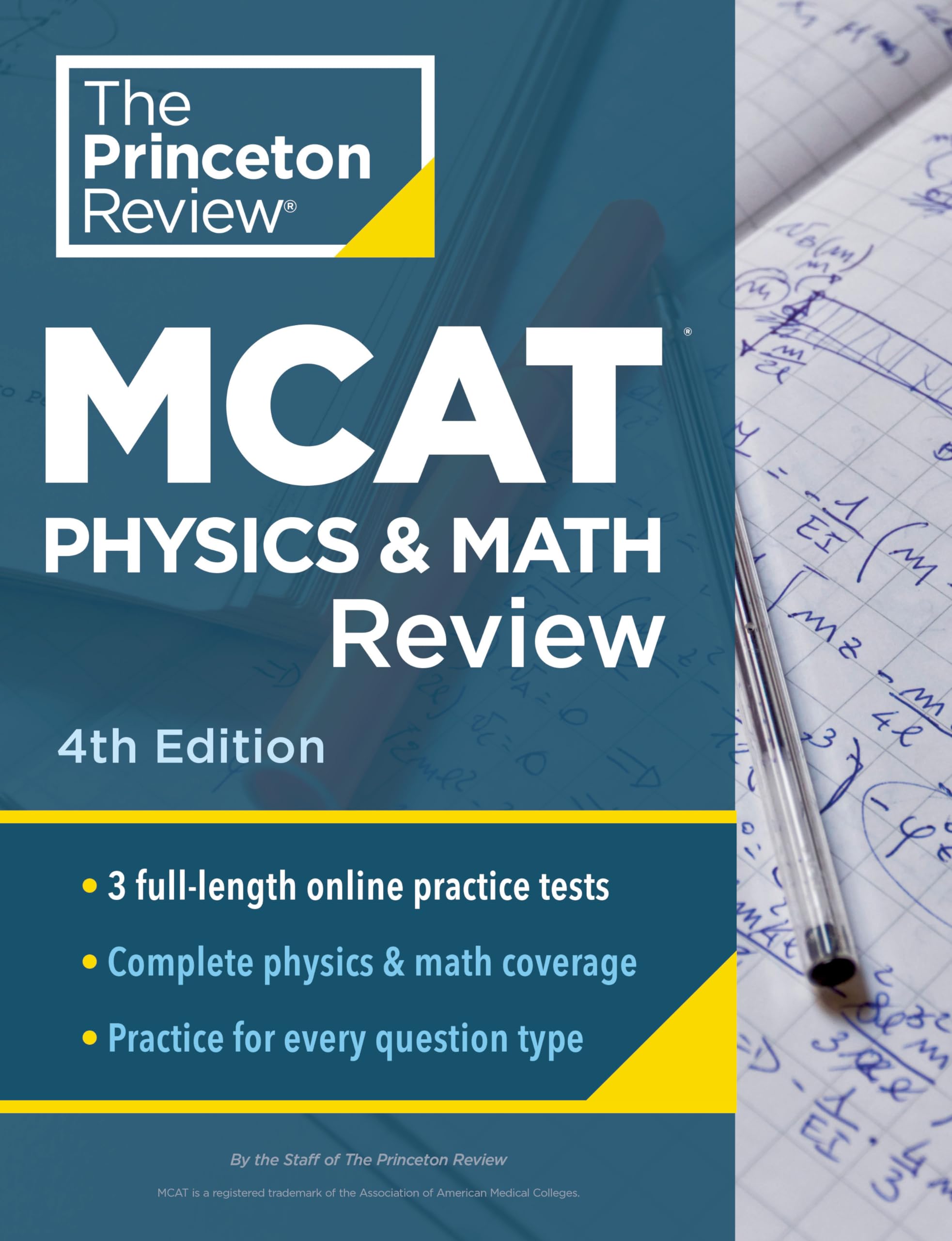 Princeton Review MCAT Physics and Math Review, 4th Edition: Complete Content Prep + Practice Tests (Graduate School Test Preparation) Medicine