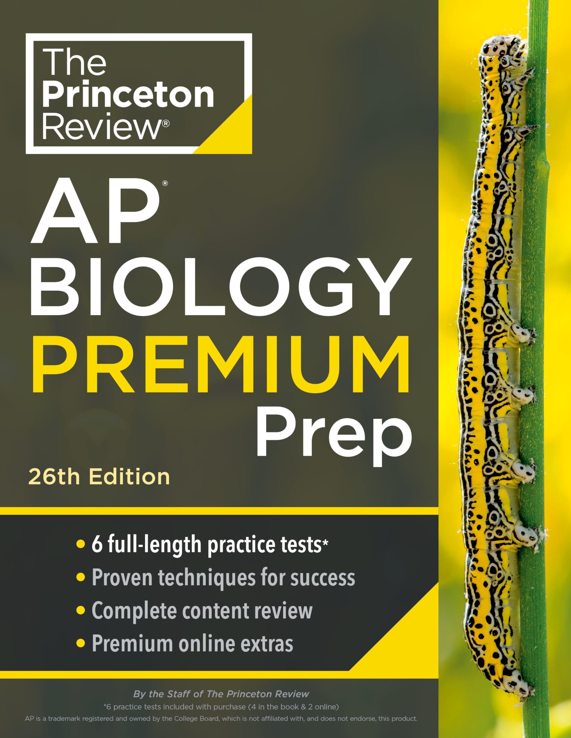 Princeton Review AP Biology Premium Prep, 26th Edition: 6 Practice Tests + Complete Content Review + Strategies & Techniques (College Test Preparation) Computer Science