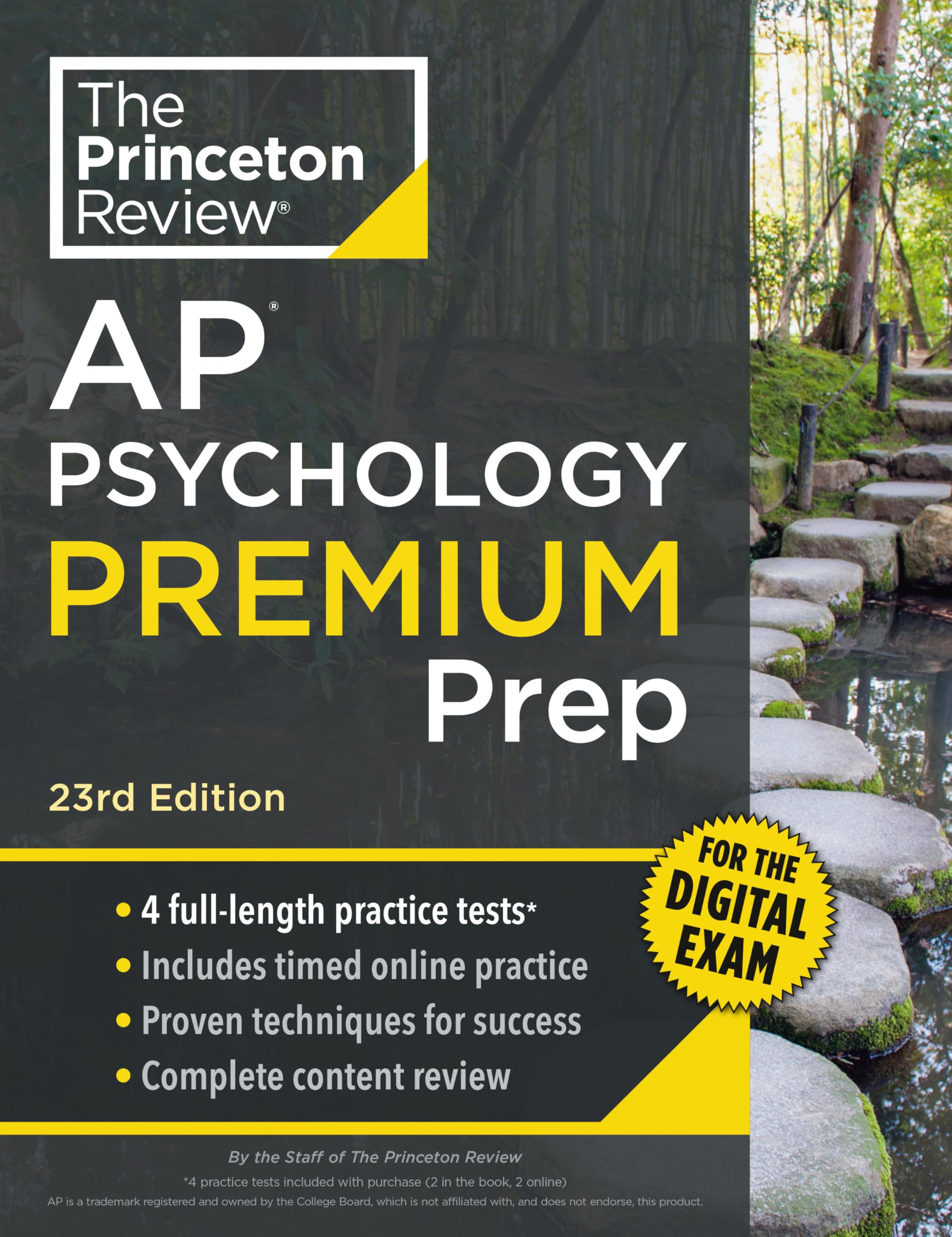 Princeton Review AP Psychology Premium Prep, 23rd Edition: 4 Practice Tests + Digital Practice Online + Content Review Computer Science
