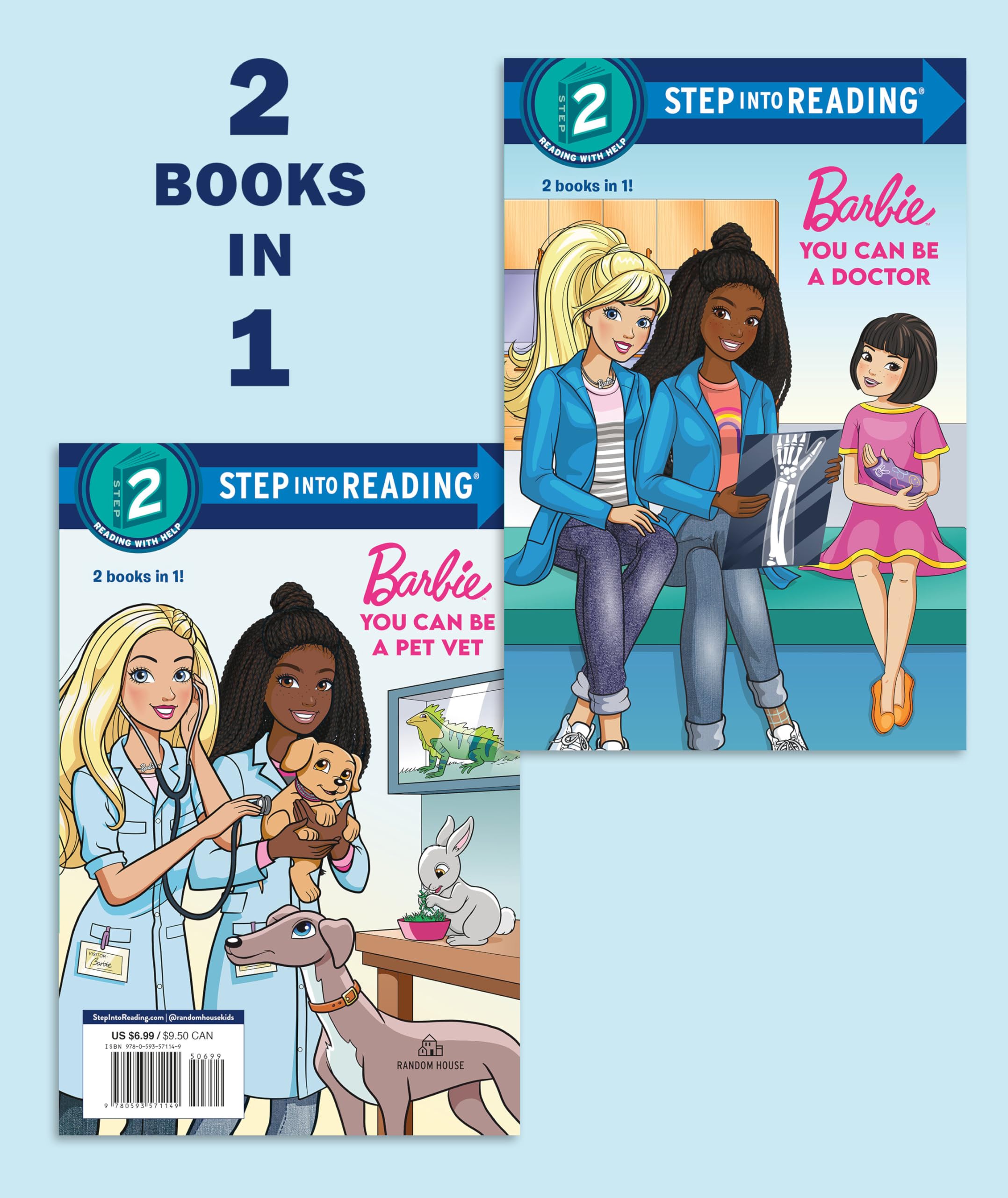 You Can Be a Doctor / You Can Be a Pet Vet (Barbie: Step into Reading, Step 2) Novels & Short Stories