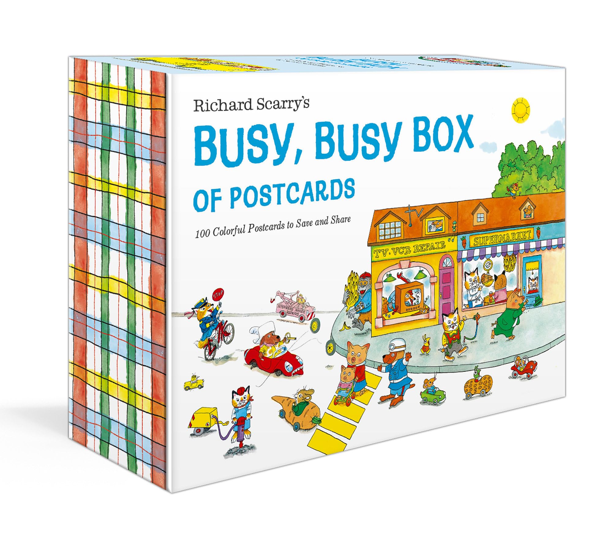 Richard Scarry's Busy, Busy Box of Postcards: 100 Colorful Postcards to Save and Share Books