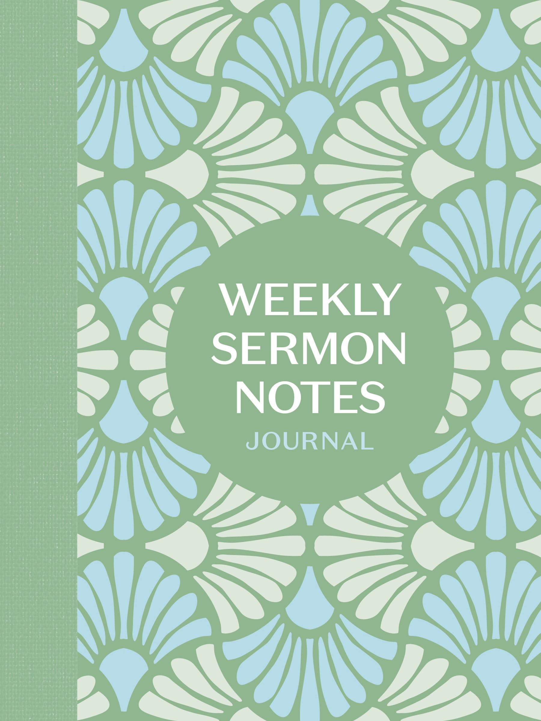 Weekly Sermon Notes Journal: An Inspirational Notebook for Christians to Take Notes in Church, at Conferences, in Small Groups and During Bible Studies Leisure, Home & Garden