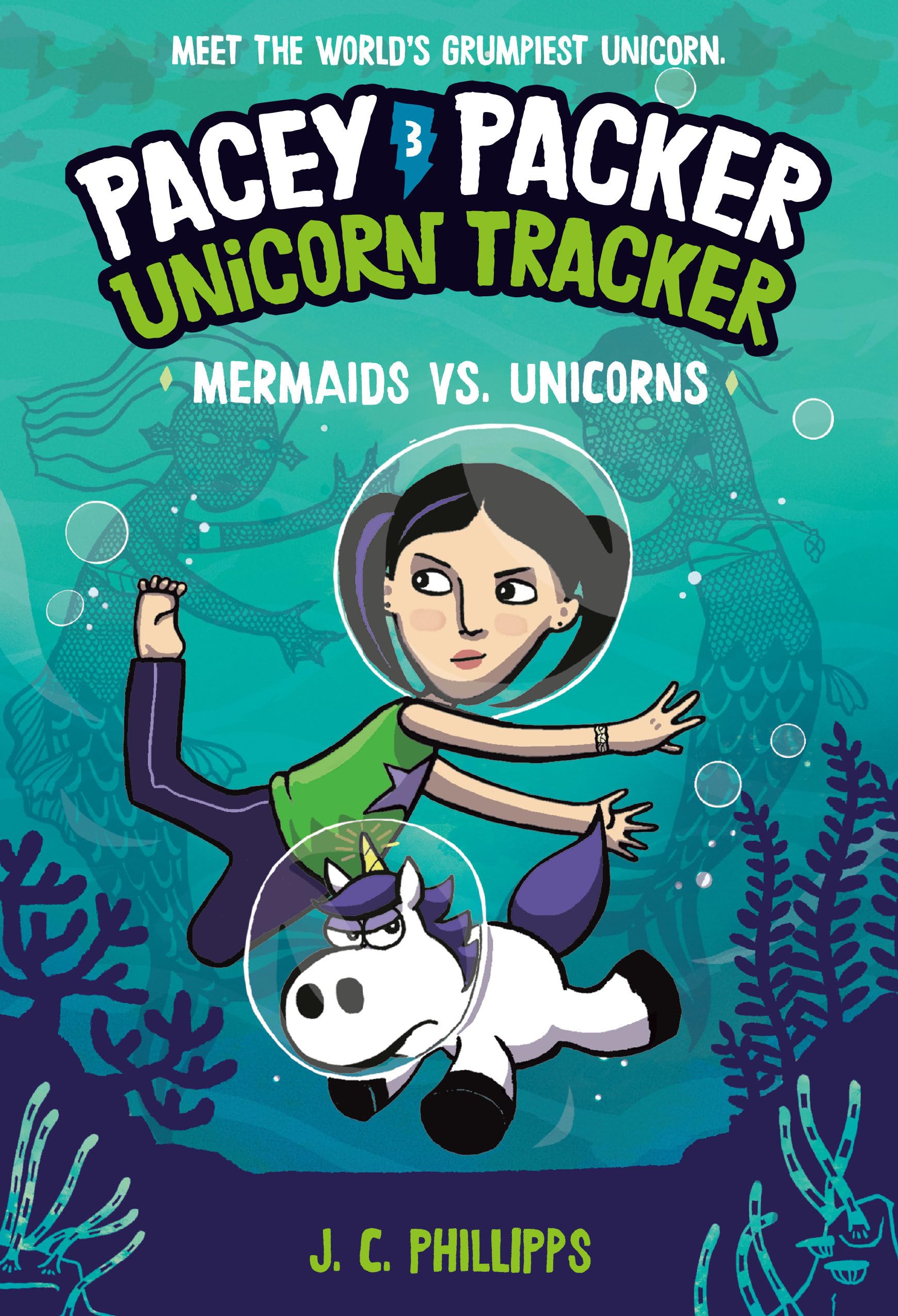 Pacey Packer, Unicorn Tracker 3: Mermaids vs. Unicorns: (A Graphic Novel) Manga