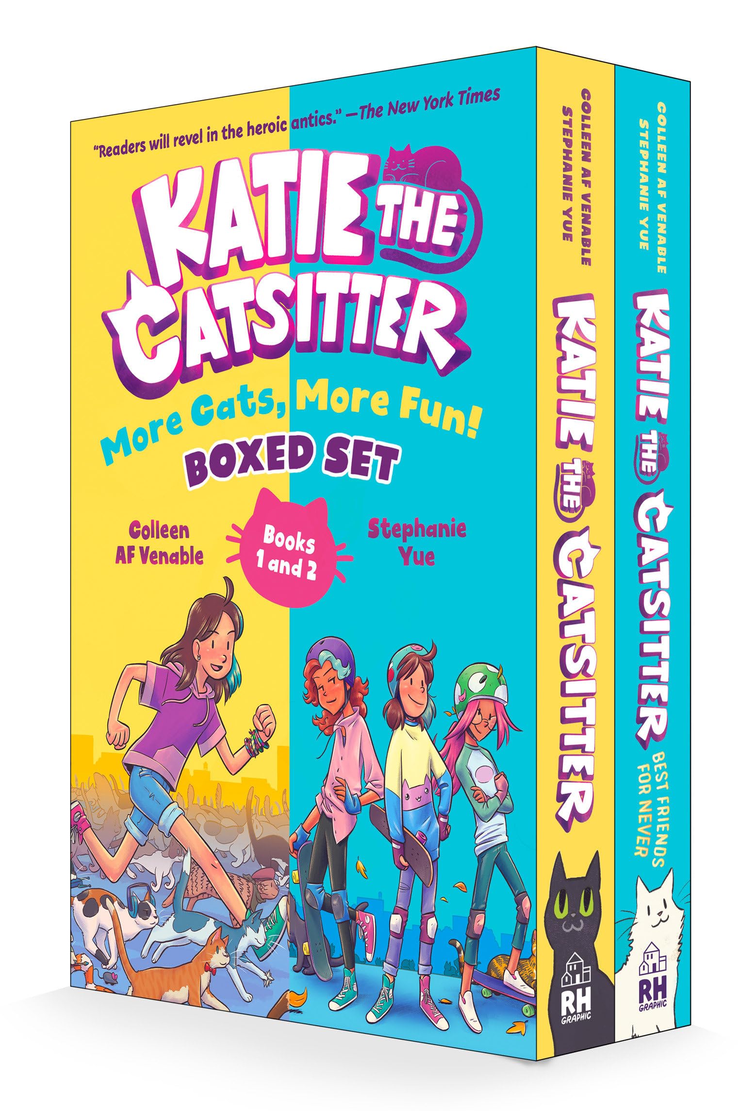Katie the Catsitter: More Cats, More Fun! Boxed Set (Books 1 and 2): (A Graphic Novel Boxed Set) Manga