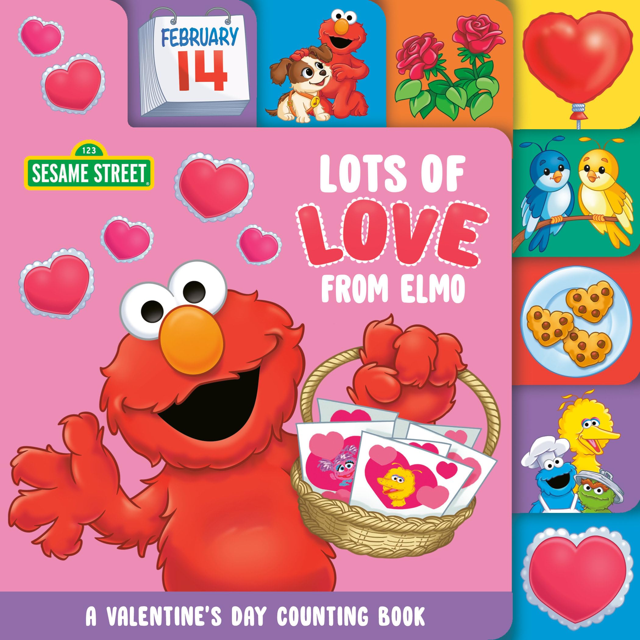 Lots of Love from Elmo: A Valentine's Day Counting Book (Sesame Street Board Books) Parents & Children