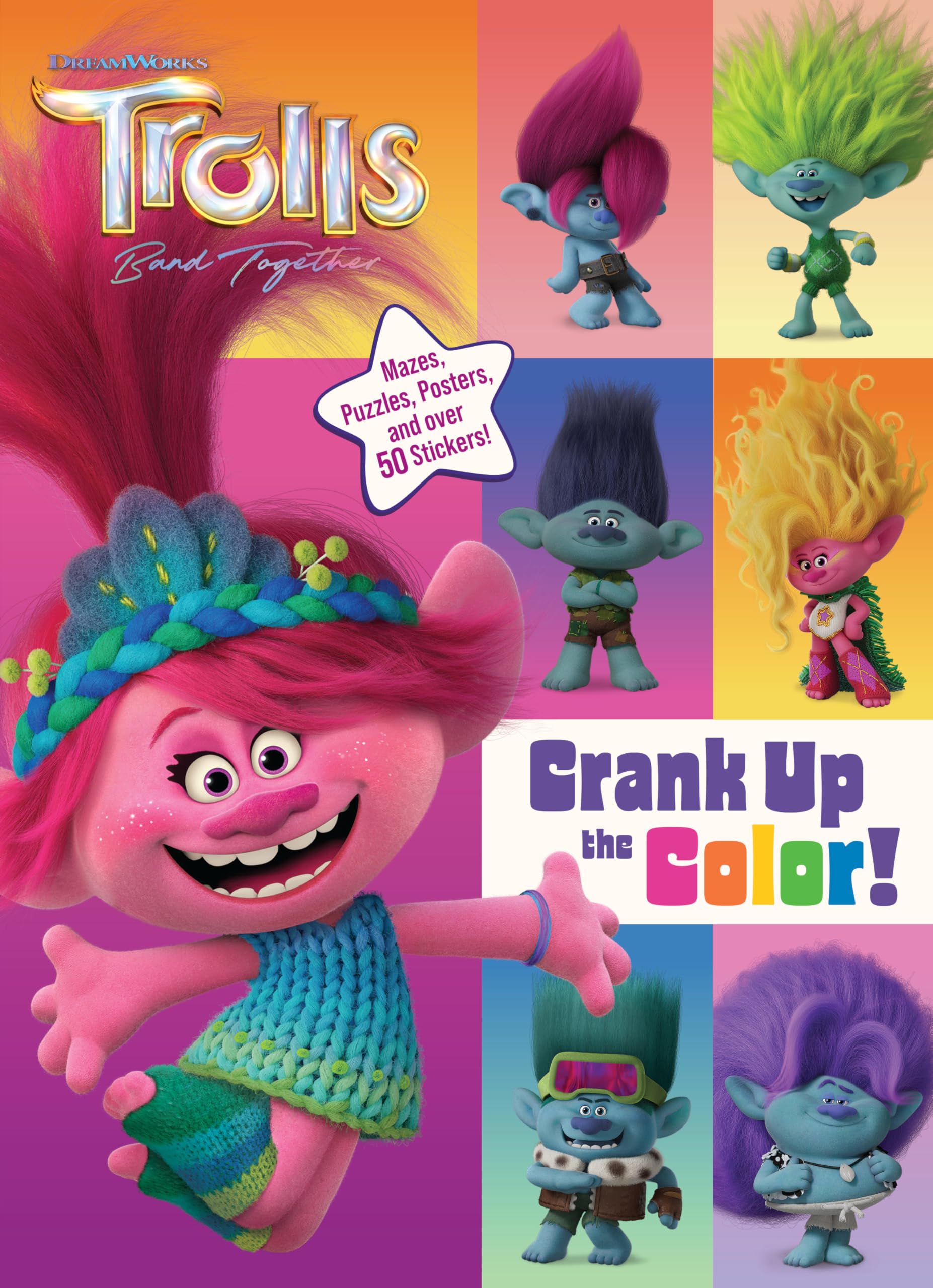 Trolls Band Together: Crank Up the Color! (Dreamworks Trolls) Novels & Short Stories