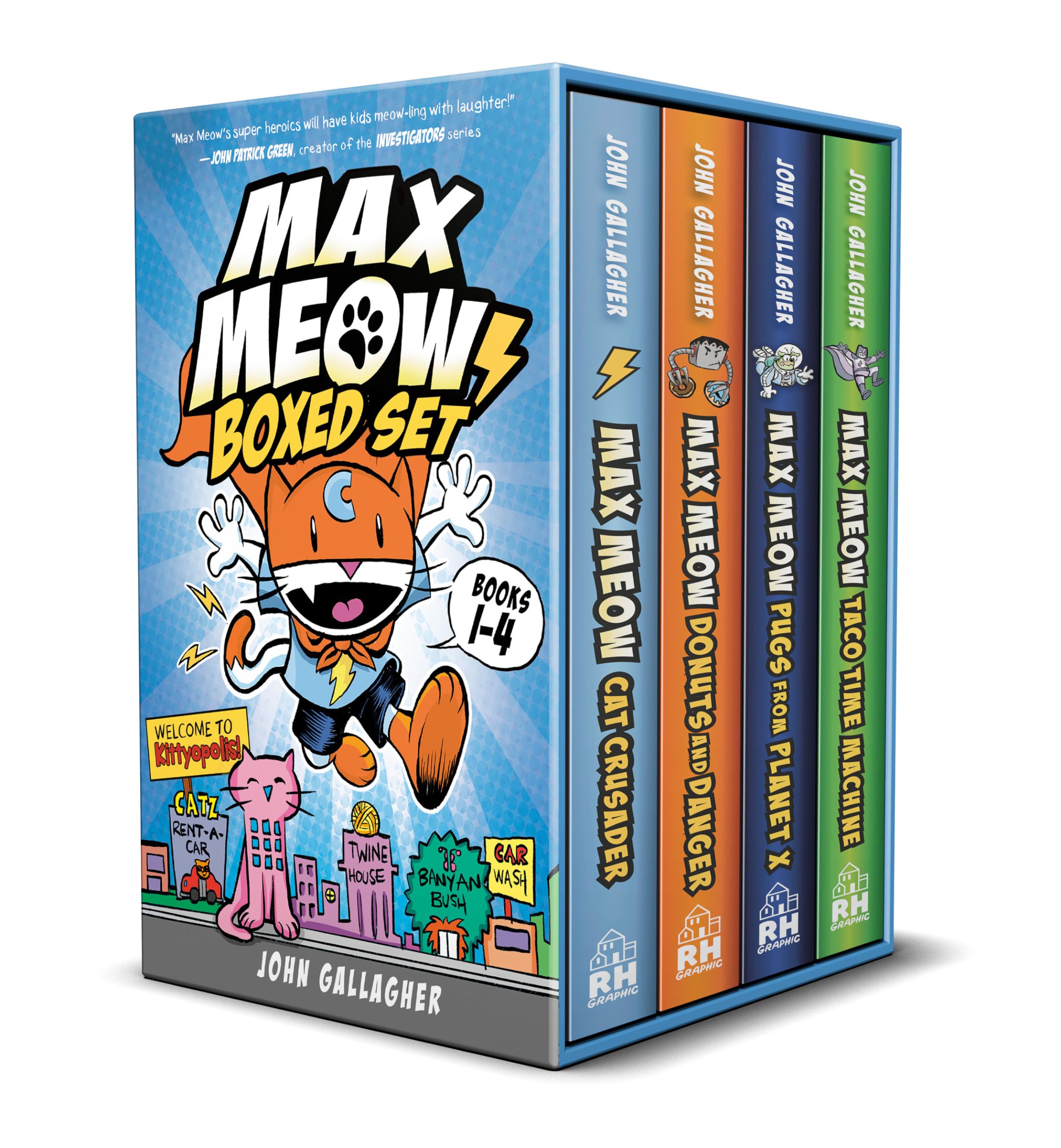 Max Meow Boxed Set: Welcome to Kittyopolis (Books 1-4): (A Graphic Novel Boxed Set) Manga