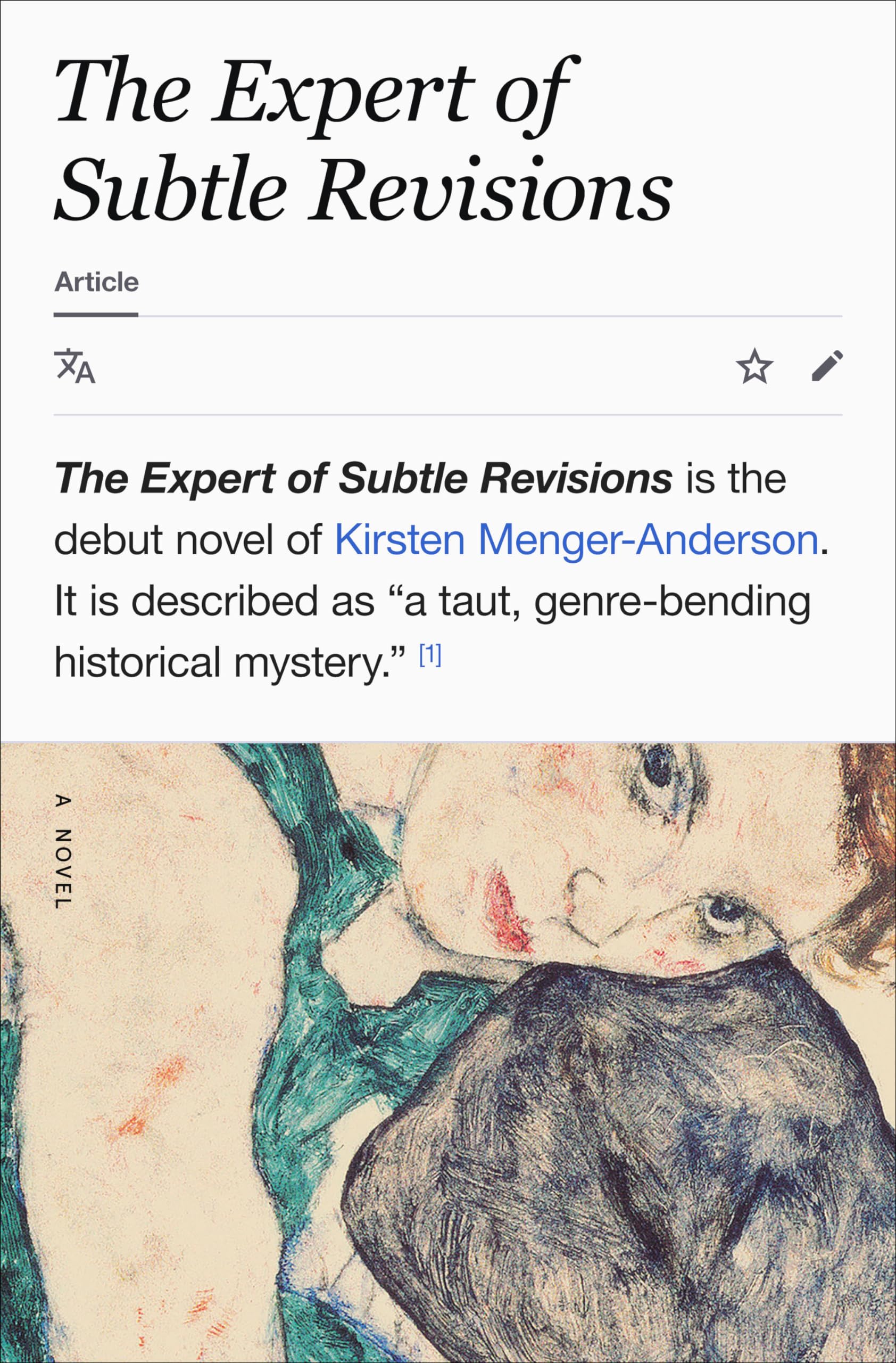 The Expert of Subtle Revisions Contemporary literature