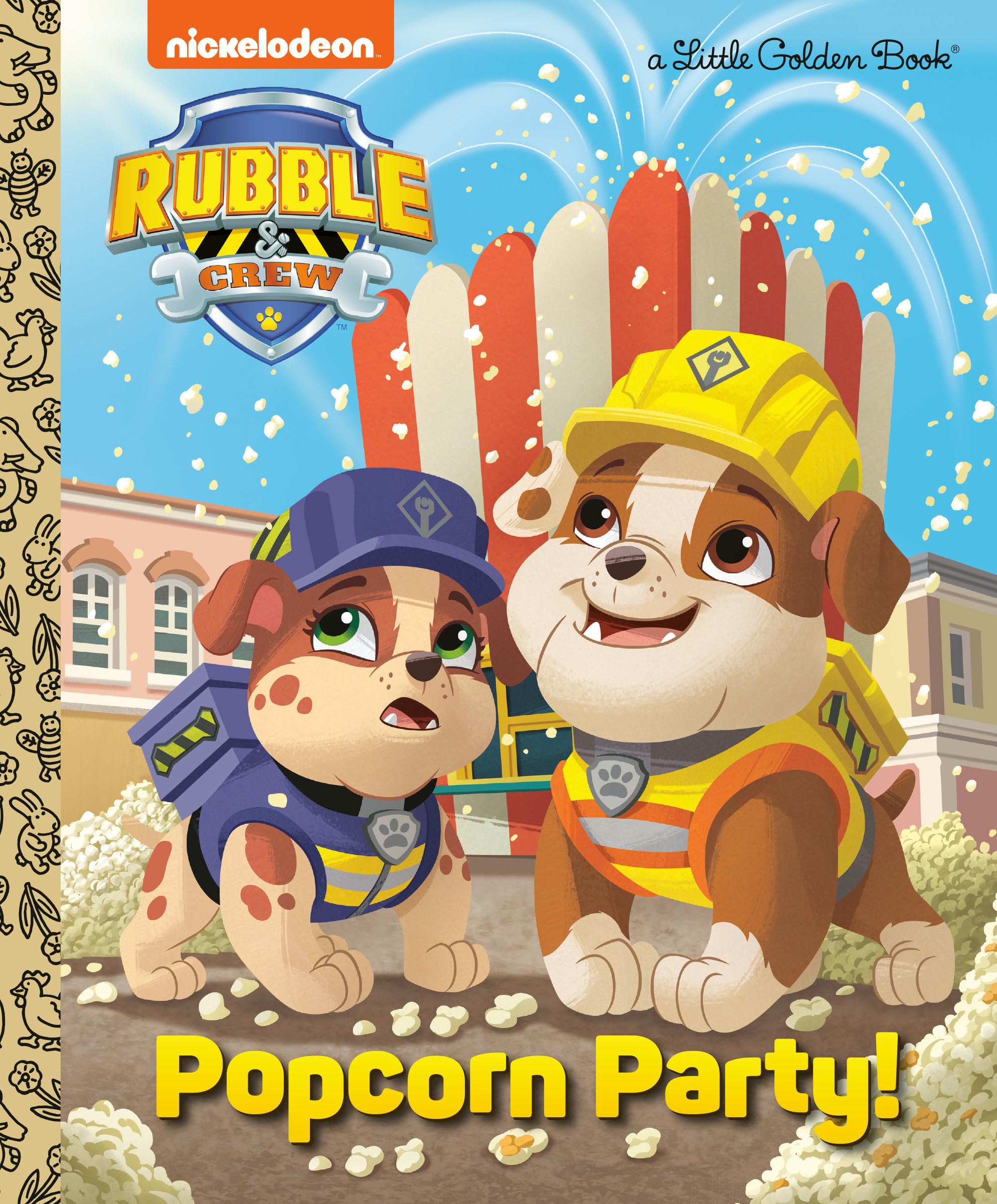 Popcorn Party! (Paw Patrol: Rubble & Crew) (Little Golden Book) Novels & Short Stories