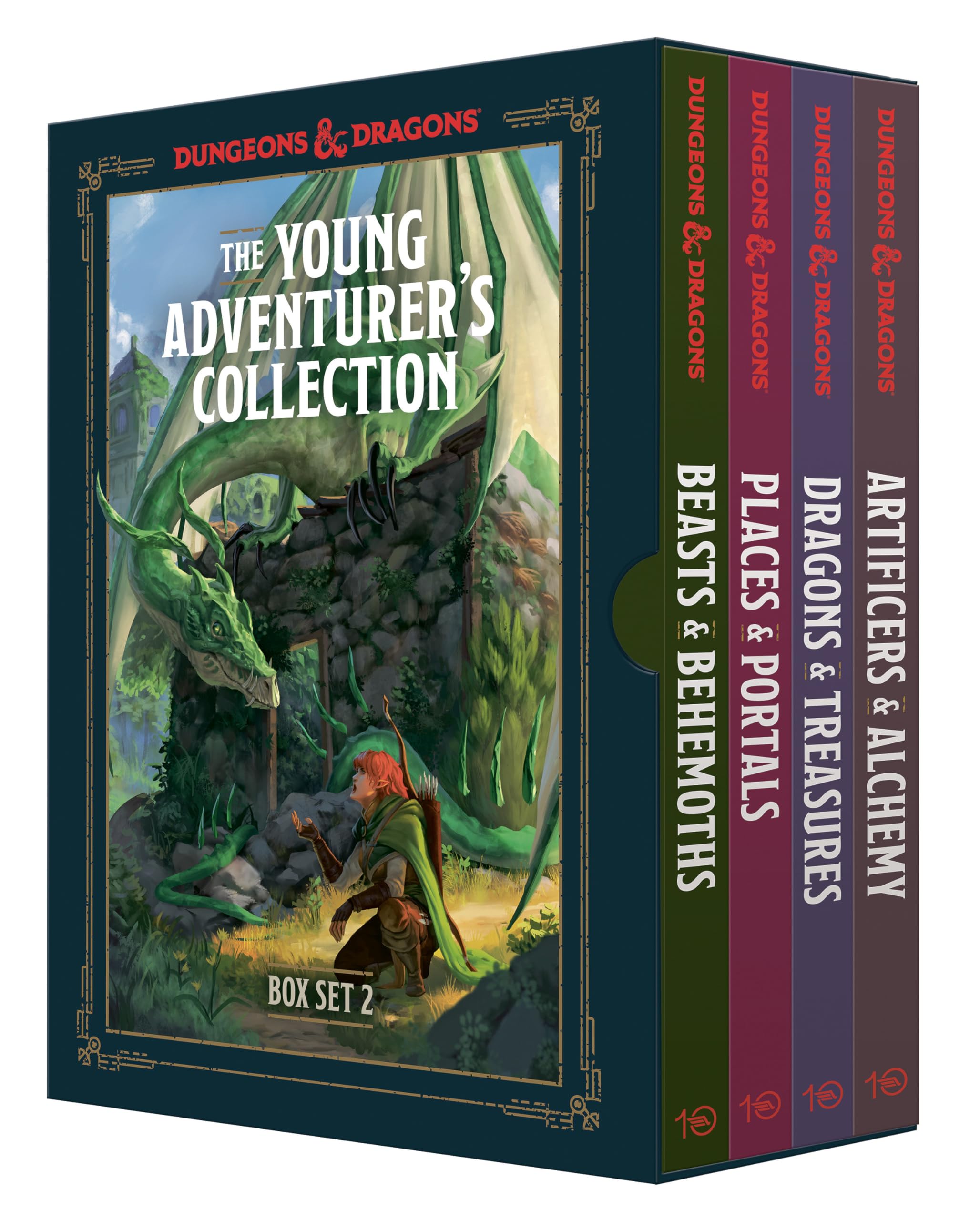 The Young Adventurer's Collection Box Set 2 (Dungeons & Dragons 4-Book Boxed Set): Beasts & Behemoths, Dragons & Treasures, Places & Portals, ... & Dragons Young Adventurer's Guides) Leisure & Fun
