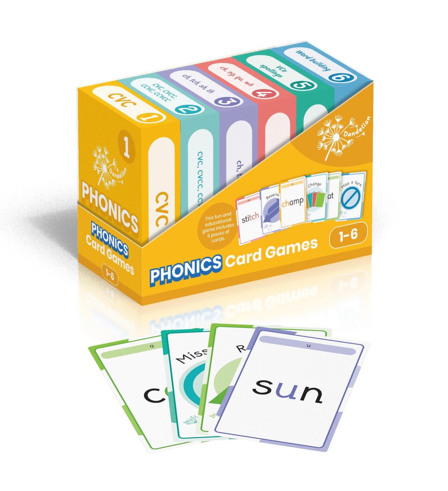 Phonic Books Dandelion Card Games (Phonic Books Beginner Decodable) Tiptoi & Games
