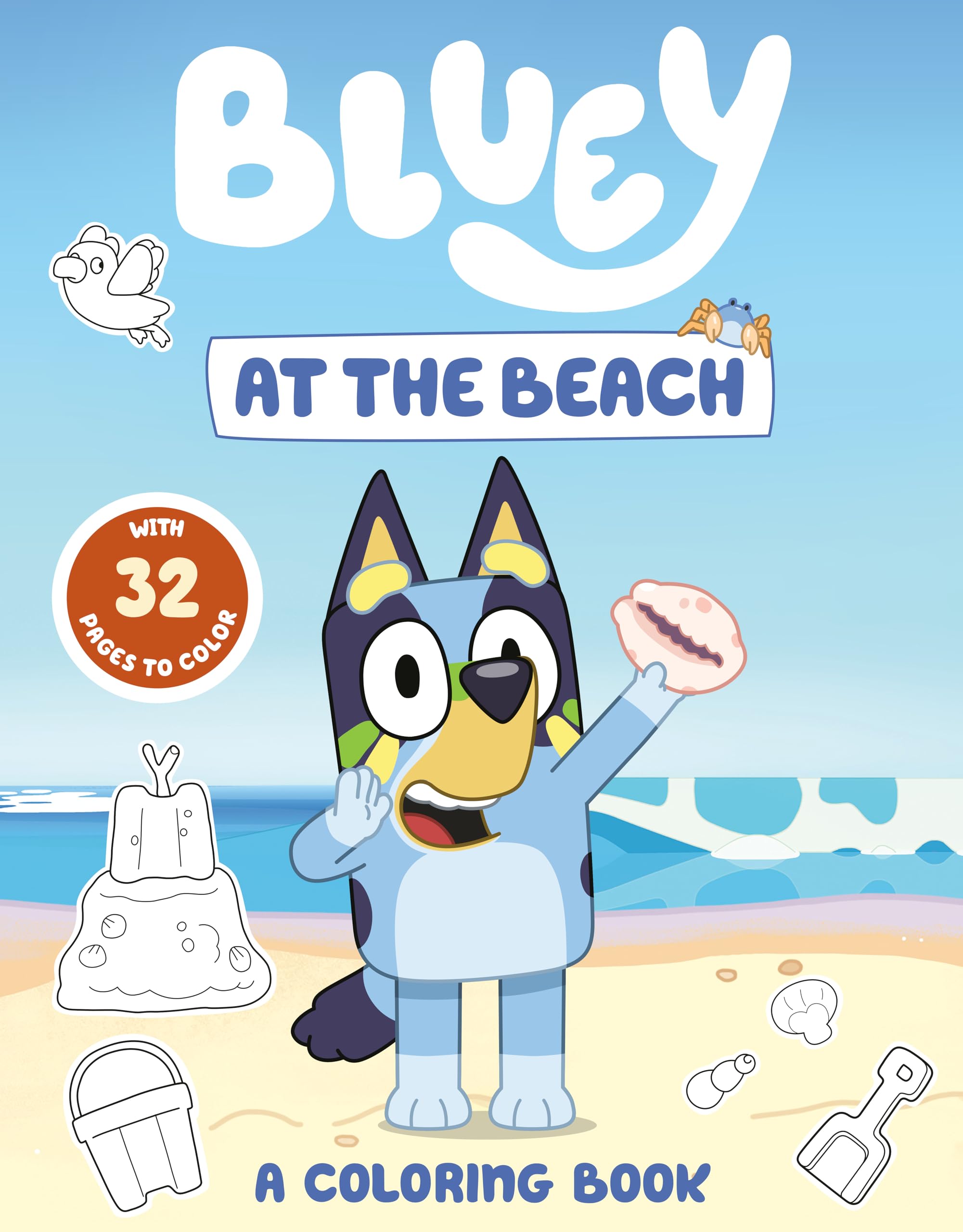 At the Beach: A Coloring Book (Bluey) Novels & Short Stories