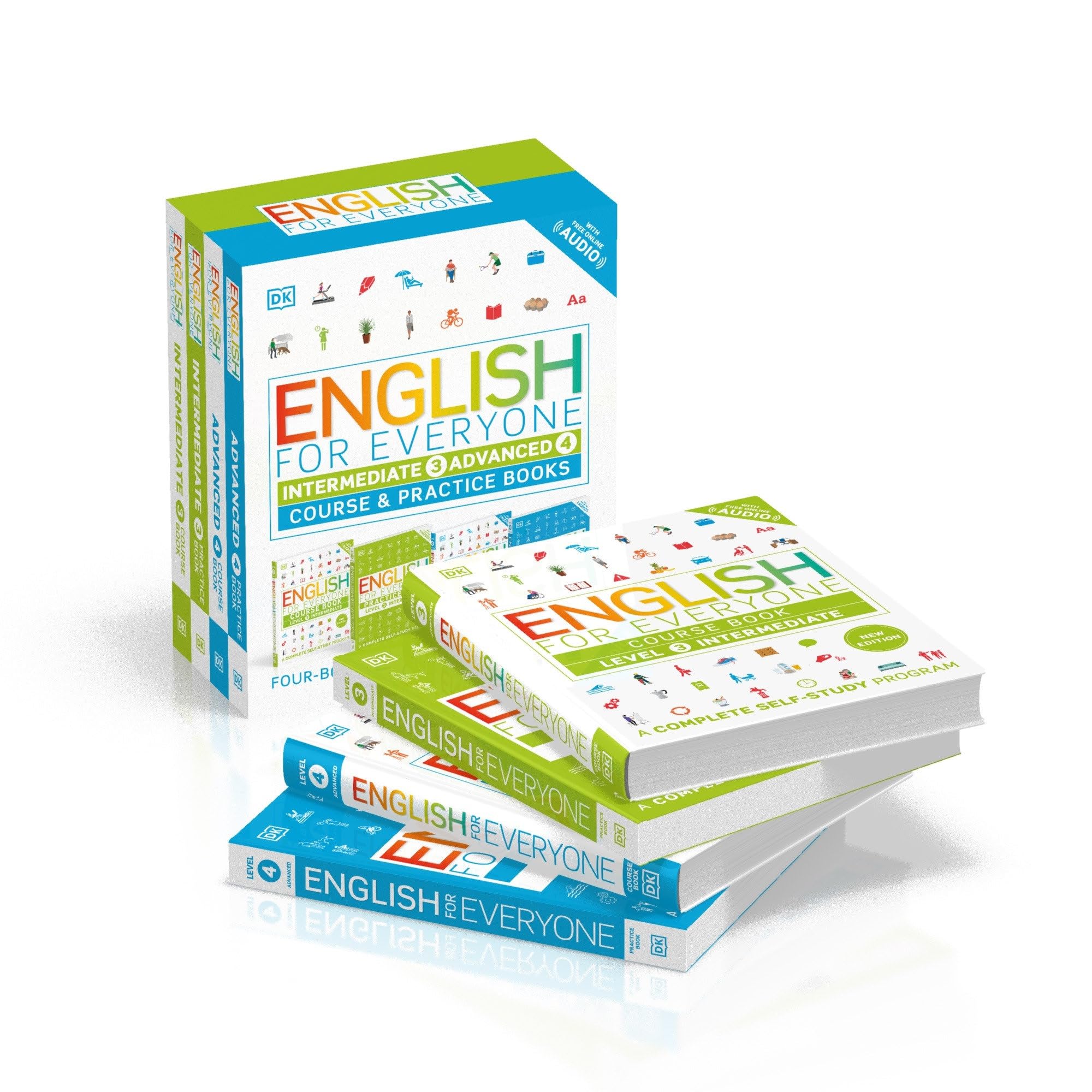 English for Everyone Intermediate and Advanced (Dk English for Everyone) Foreign Languages ​​& Dictionaries