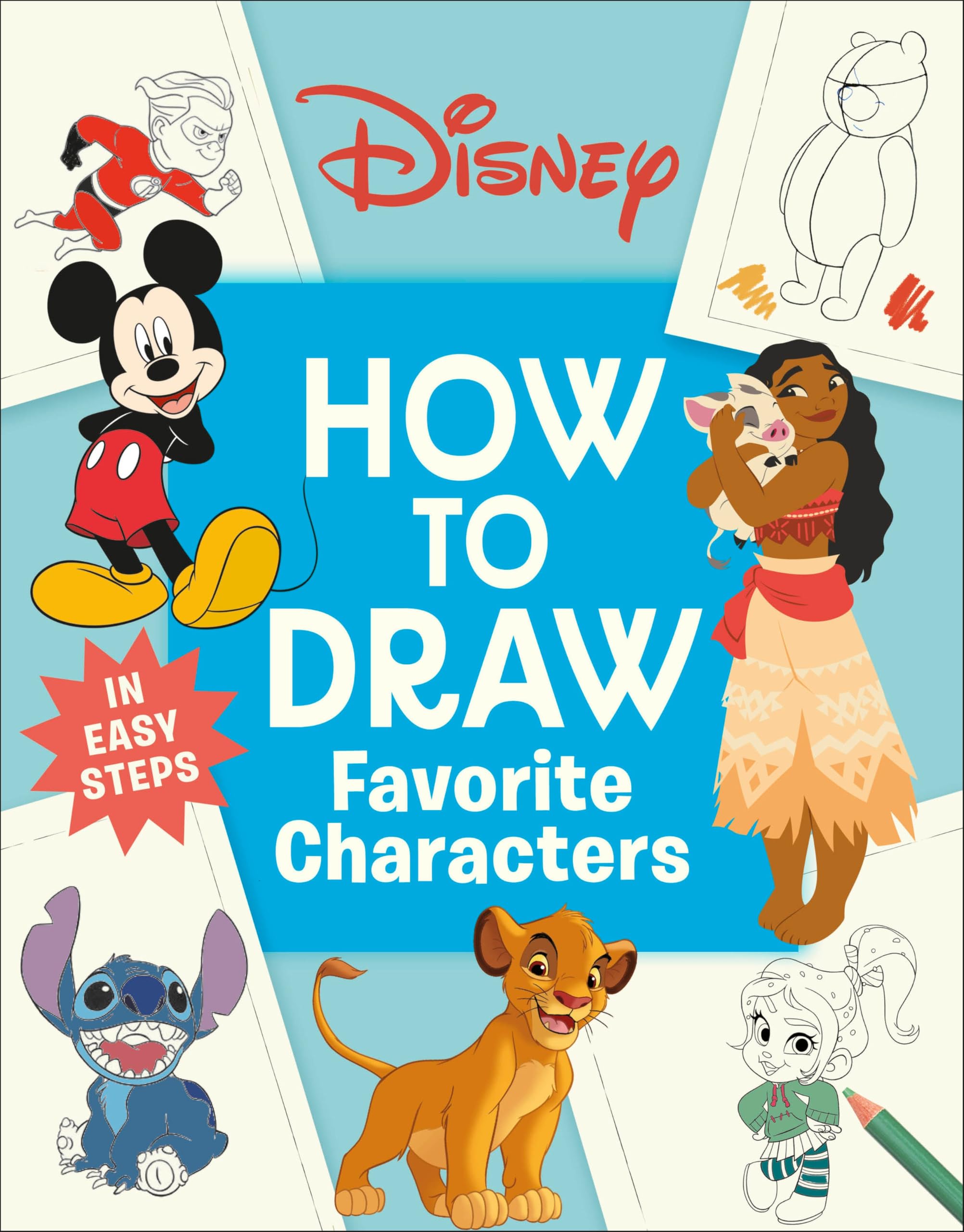 Disney How to Draw Favorite Characters in Easy Steps Non-fiction