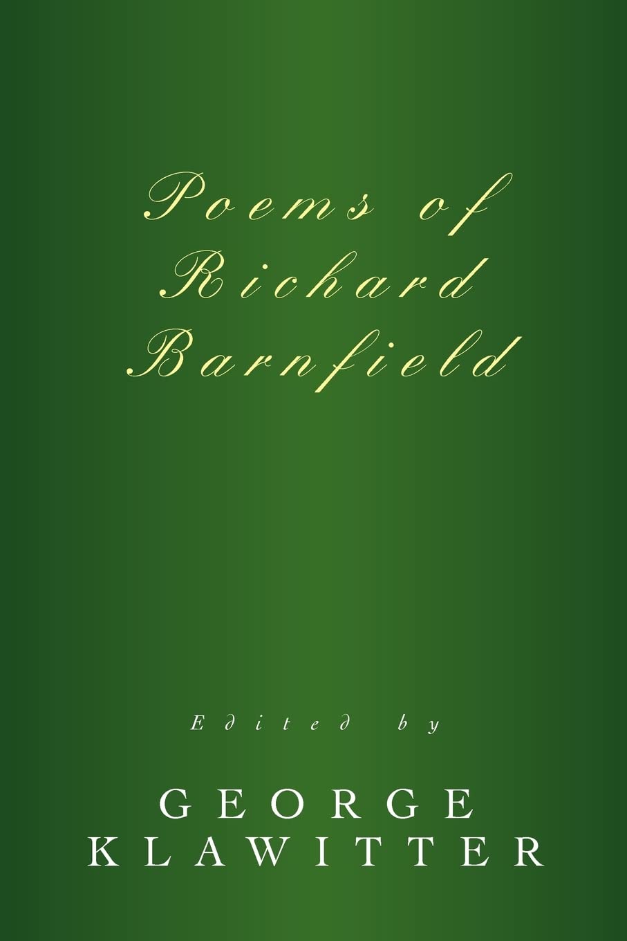 Poems of Richard Barnfield Poetry