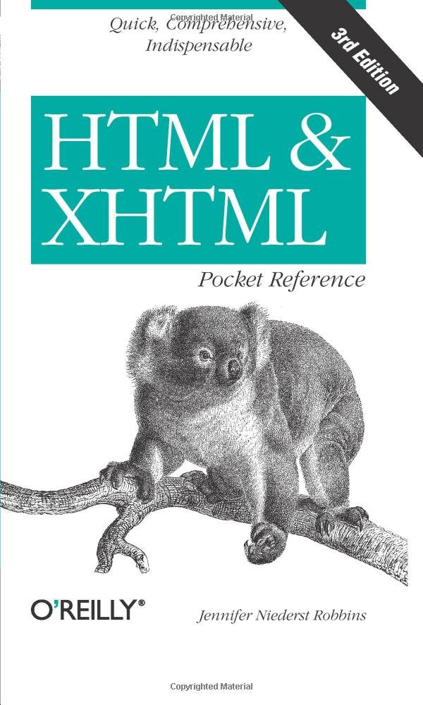 HTML and XHTML Pocket Reference Computer Science