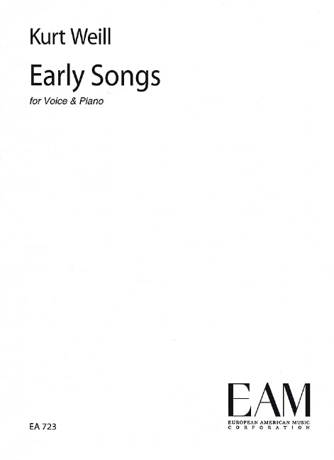 Early Songs: Singstimme und Klavier. Sheet Music