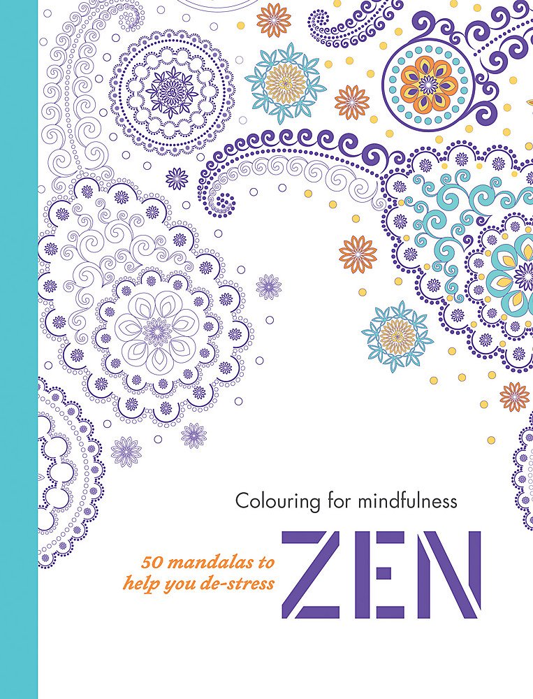 Zen: 50 mandalas to help you de-stress (Colouring for Mindfulness) Film, Art & Culture