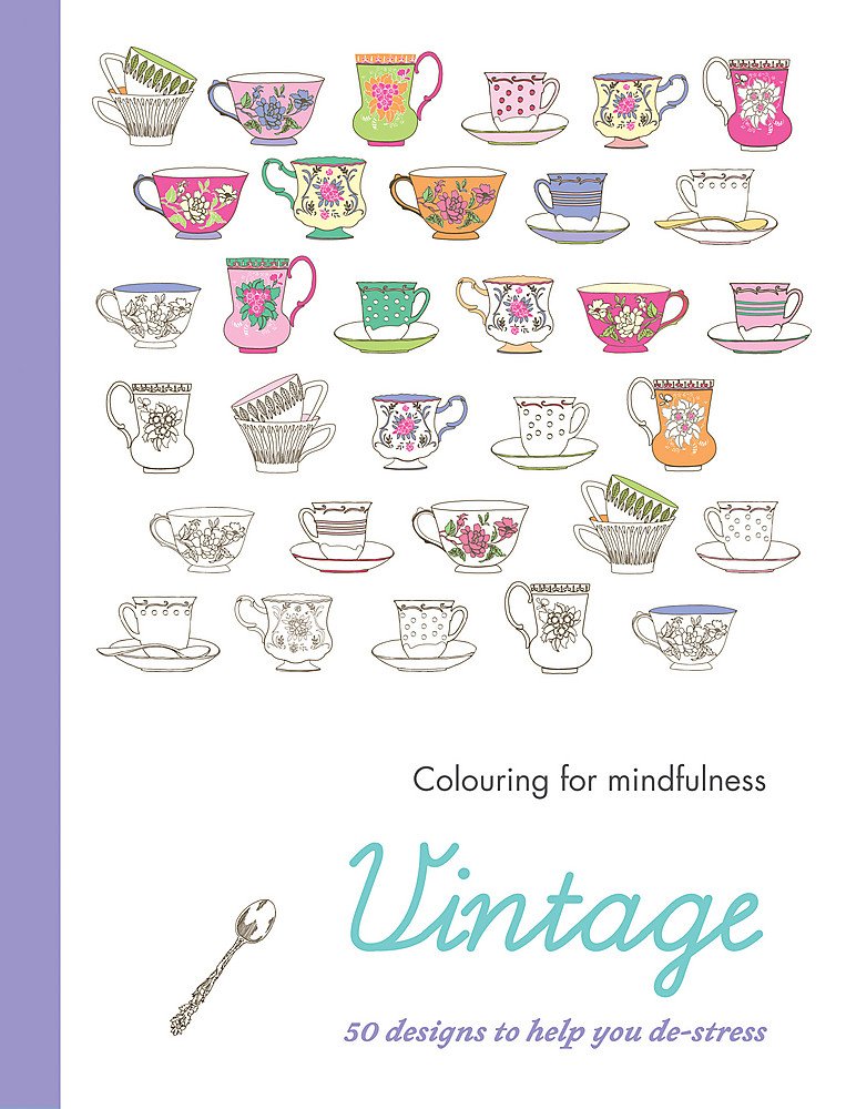 Vintage: 50 designs to help you de-stress (Colouring for Mindfulness) Hobbies & Crafts