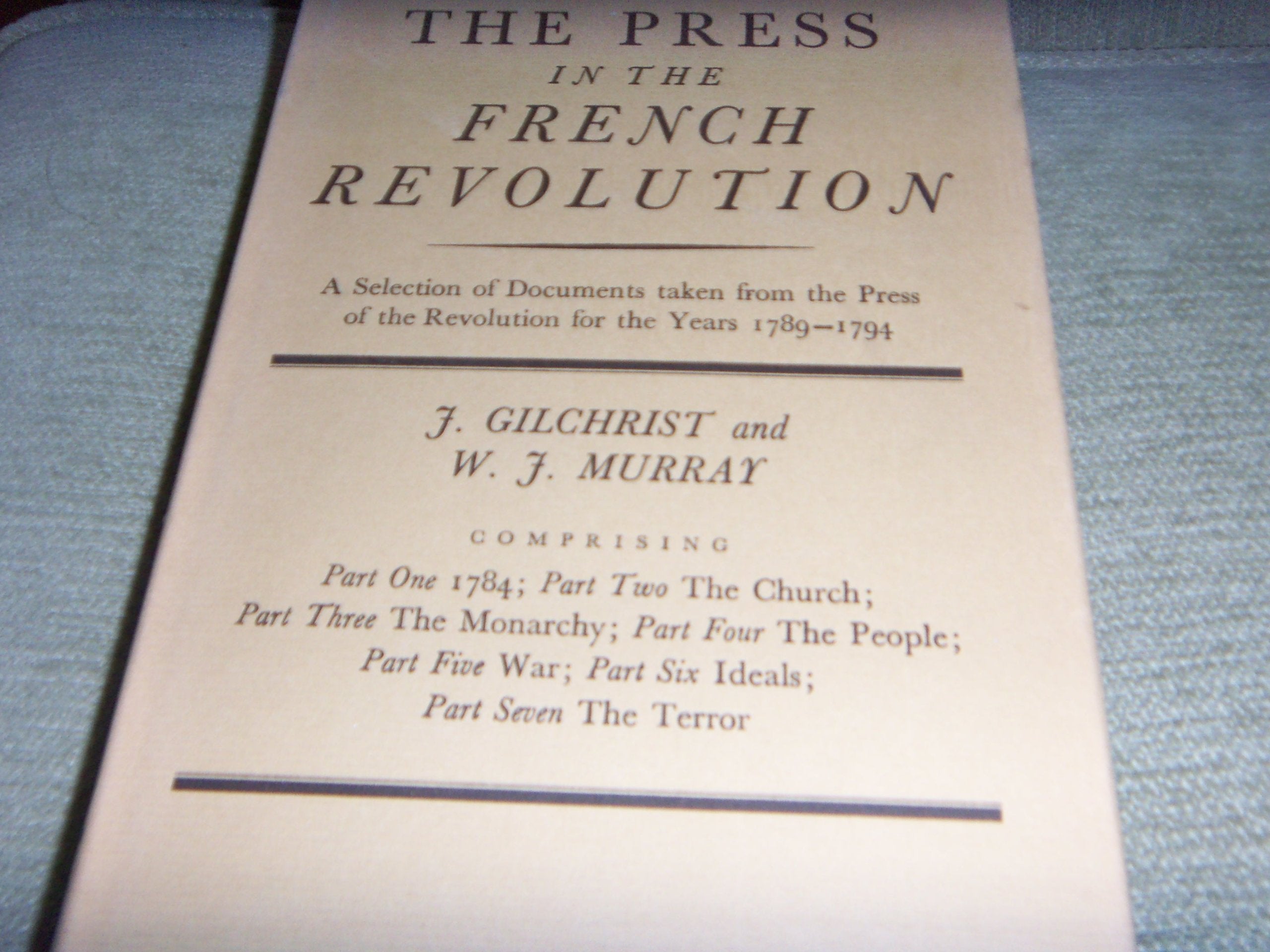 Press in the French Revolution Books