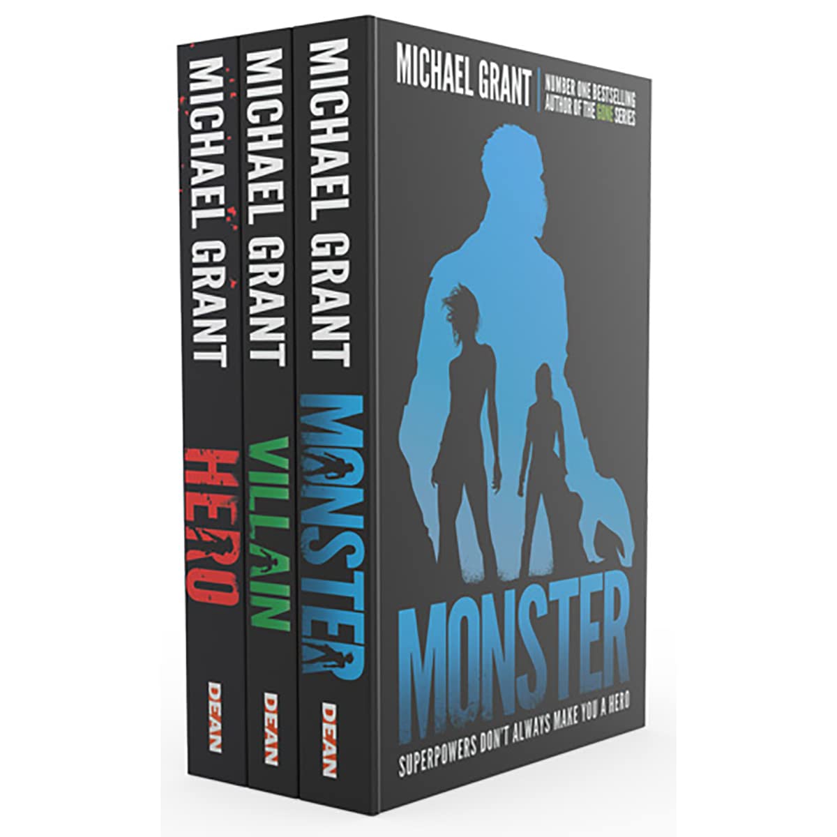 The Monster Series 3 Books Collection Set by Michael Grant ( Hero, Villain, Monster) Crime & Thriller