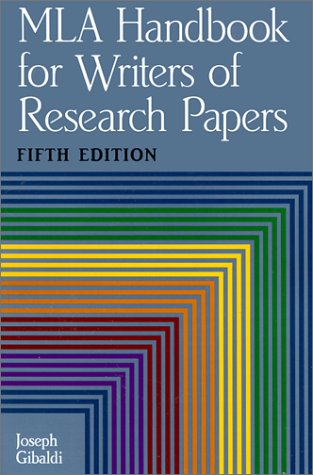 Mla Handbook for Writers of Research Papers Books