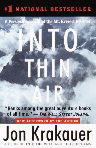 Into Thin Air: A Personal Account of the Mt. Everest Disaster Books