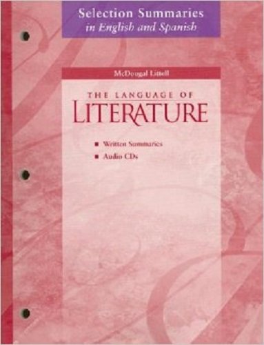 Language of Literature Grade 7: Selection Summaries in English Audio Cd Package (Mcdougal Littell Language of Literature) Books