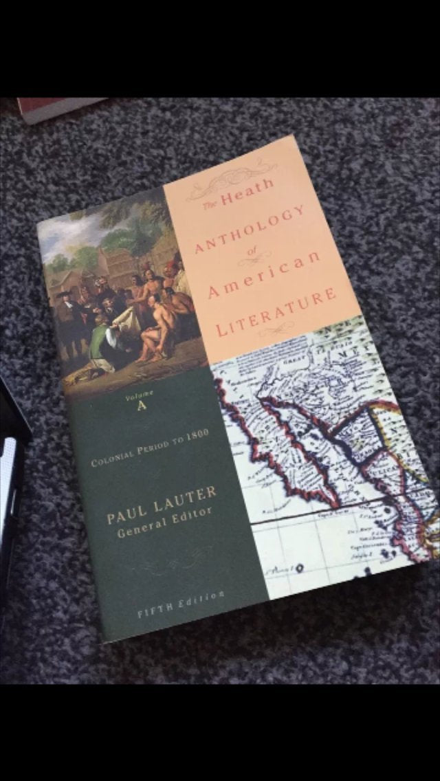 The Heath Anthology Of American Literature: Colonial Period To 1800 Contemporary literature Books