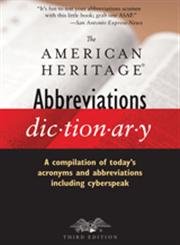 American Heritage Abbreviations Dictionary, Third Edition General education