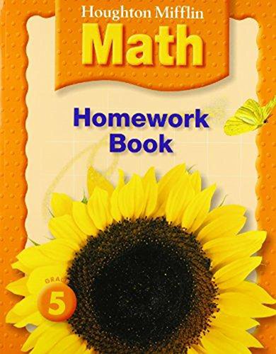Houghton Mifflin Math Homework Book Grade 5 book