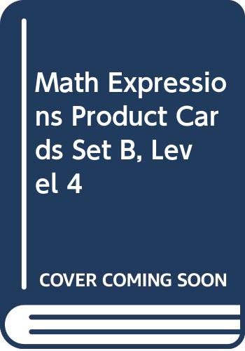 Math Expressions Product Cards Set B, Level 4 Non-fiction