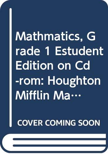 Product Image: Mathmatics, Grade 1 Estudent Edition on Cd-rom: Houghton Mifflin Mathmatics Georgia
