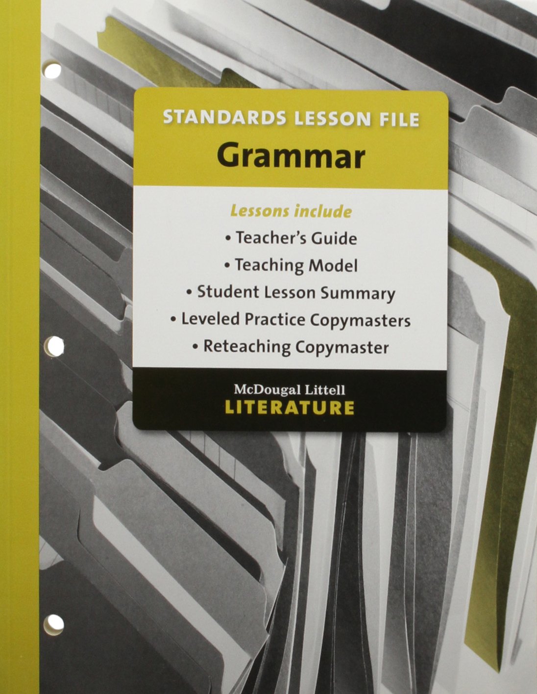 Mcdougal Littell Literature: British Literature - Standards Lesson File Books