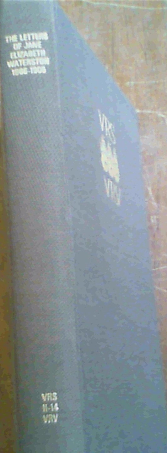 The letters of Jane Elizabeth Waterston, 1866-1905 (Van Riebeek Society publications : second series) Books